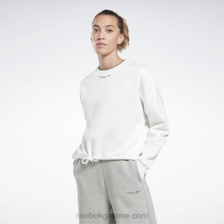 γυναίκες άσπρο φούτερ πληρώματος fleece ταυτότητας Reebok ND8H516
