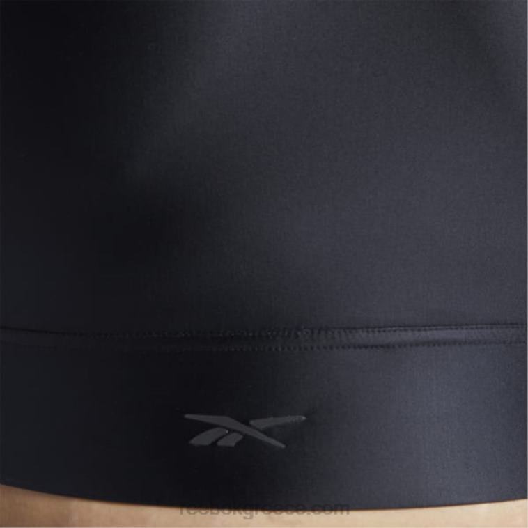 γυναίκες μαύρος Cardi b με έναν ώμο crop tank top (συν μέγεθος) Reebok ND8H950