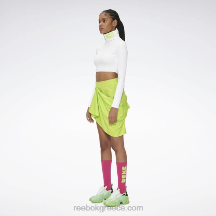 γυναίκες ηχητικό πράσινο ντραπέ φούστα pyer moss Reebok ND8H915