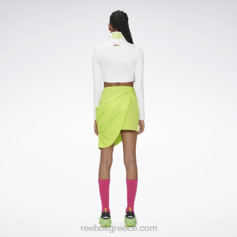 γυναίκες ηχητικό πράσινο ντραπέ φούστα pyer moss Reebok ND8H915