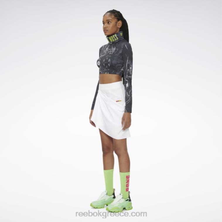 γυναίκες άσπρο ντραπέ φούστα pyer moss Reebok ND8H916
