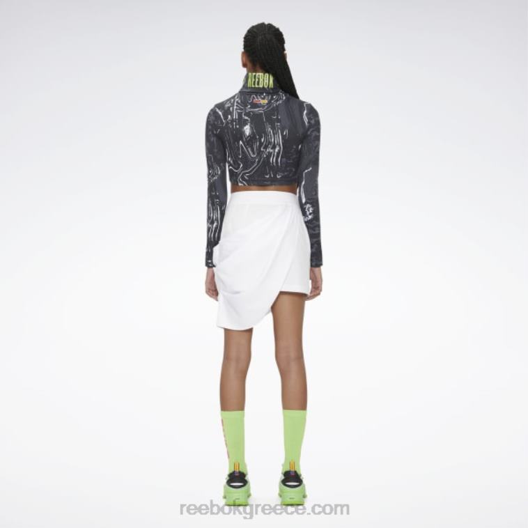 γυναίκες άσπρο ντραπέ φούστα pyer moss Reebok ND8H916