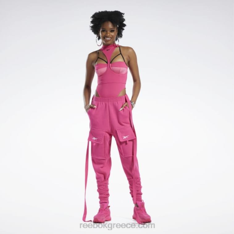 γυναίκες ροζ fusion/μαύρο cardi b στρώμα σώματος Reebok ND8H440