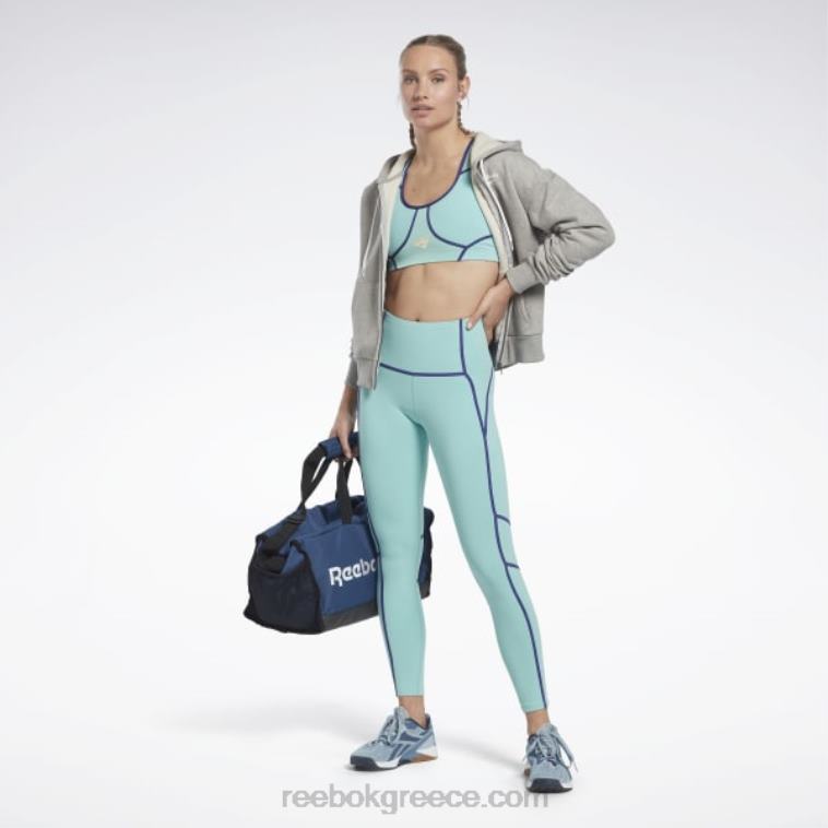 γυναίκες ημικλασικό γαλαζοπράσινο κολάν les mills colorblock Reebok ND8H507