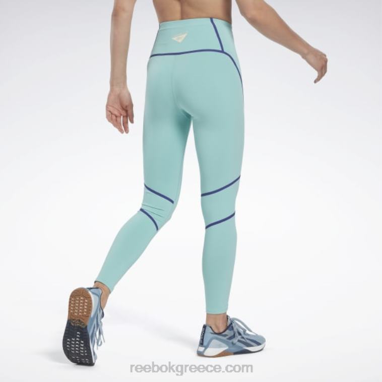 γυναίκες ημικλασικό γαλαζοπράσινο κολάν les mills colorblock Reebok ND8H507
