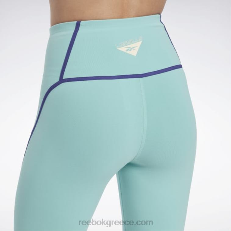 γυναίκες ημικλασικό γαλαζοπράσινο κολάν les mills colorblock Reebok ND8H507
