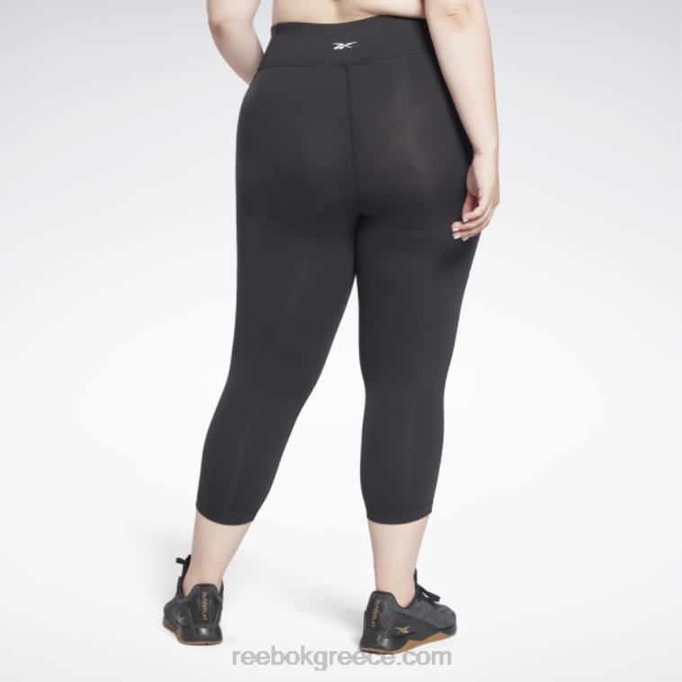 γυναίκες μαύρος κολάν lux 3/4 (συν μέγεθος) Reebok ND8H653