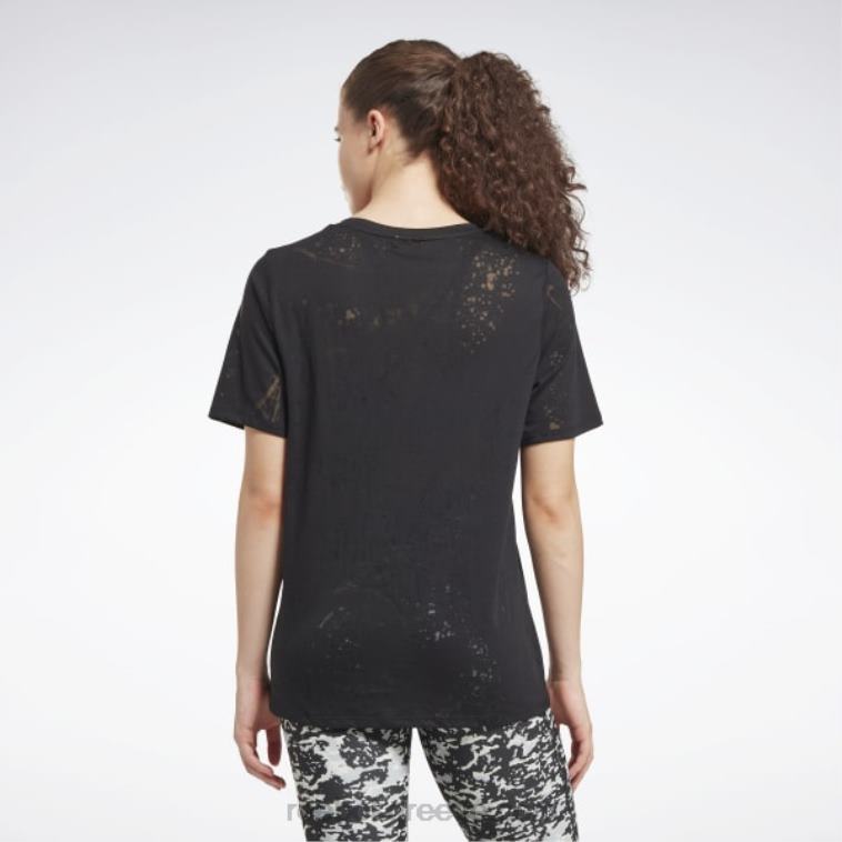 γυναίκες μαύρος μπλουζάκι εξουθένωσης Reebok ND8H843