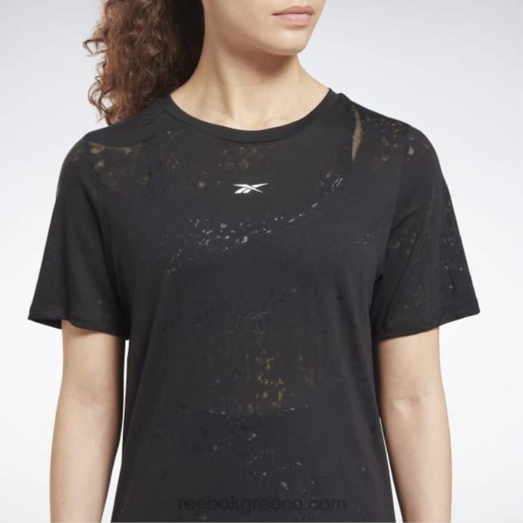 γυναίκες μαύρος μπλουζάκι εξουθένωσης Reebok ND8H843