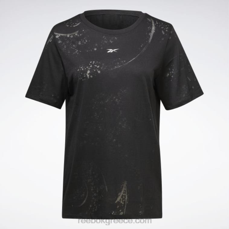 γυναίκες μαύρος μπλουζάκι εξουθένωσης Reebok ND8H843