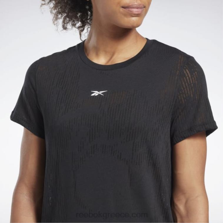 γυναίκες μαύρος μπλουζάκι εξουθένωσης Reebok ND8H855