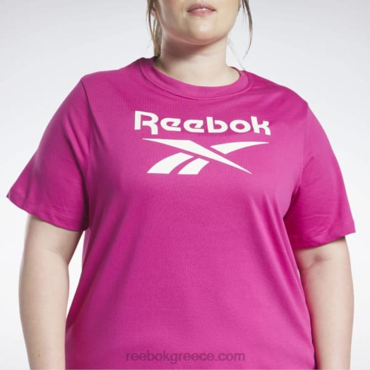 γυναίκες ημι περήφανο ροζ T-shirt ταυτότητας (συν μέγεθος) Reebok ND8H624