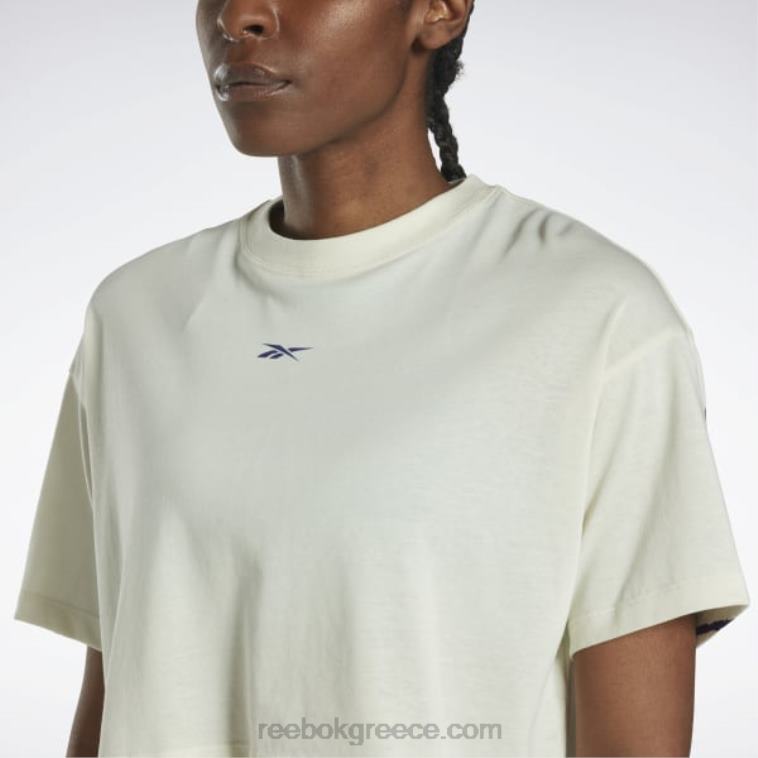 γυναίκες κλασικό λευκό T-shirt les mills crop Reebok ND8H717
