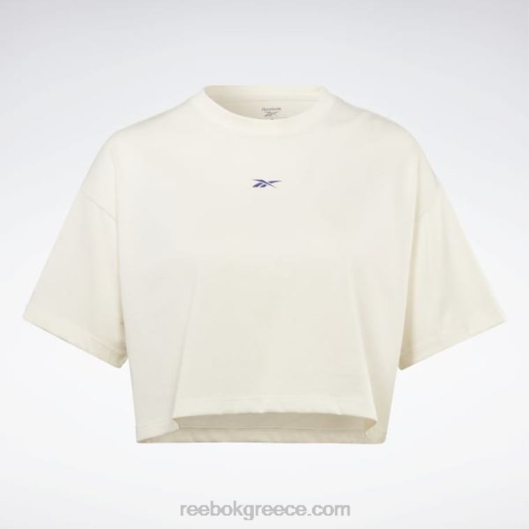 γυναίκες κλασικό λευκό T-shirt les mills crop Reebok ND8H717