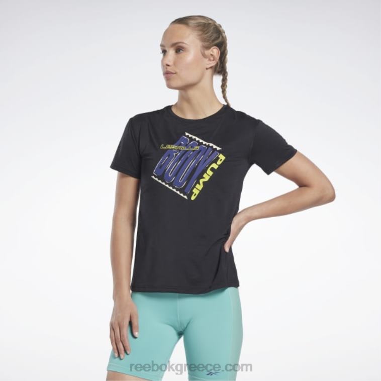 γυναίκες μαύρος les mills bodypump activchill αθλητικό μπλουζάκι Reebok ND8H766