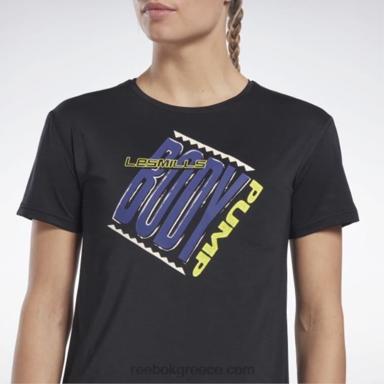 γυναίκες μαύρος les mills bodypump activchill αθλητικό μπλουζάκι Reebok ND8H766