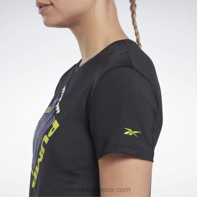 γυναίκες μαύρος les mills bodypump activchill αθλητικό μπλουζάκι Reebok ND8H766