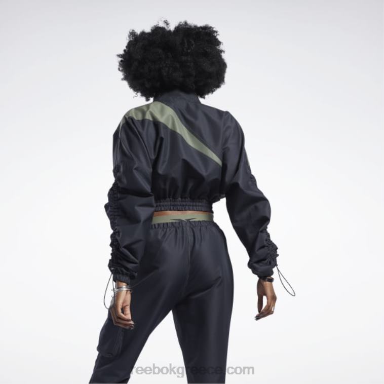 γυναίκες μαύρος υφαντό σατέν σακάκι cardi b Reebok ND8H937