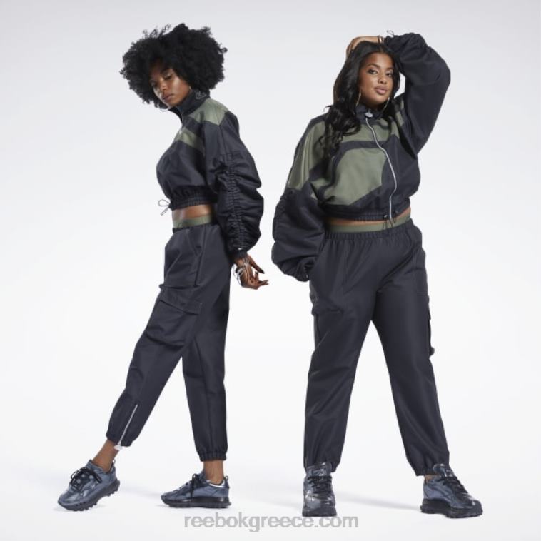 γυναίκες μαύρος υφαντό σατέν σακάκι cardi b Reebok ND8H937