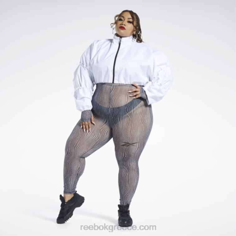 γυναίκες άσπρο υφαντό crop σακάκι cardi b (συν μέγεθος) Reebok ND8H335