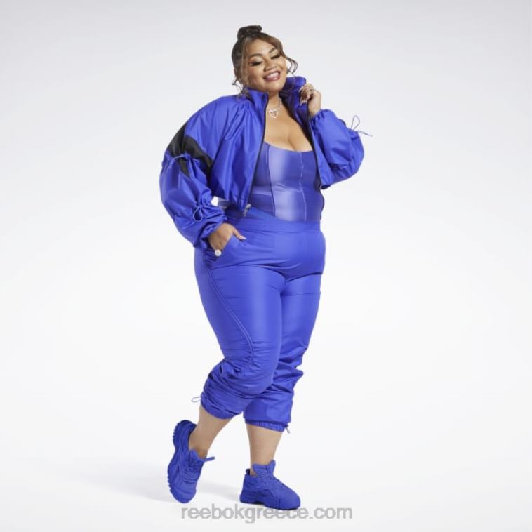 γυναίκες ultima μωβ υφαντό crop σακάκι cardi b (συν μέγεθος) Reebok ND8H708