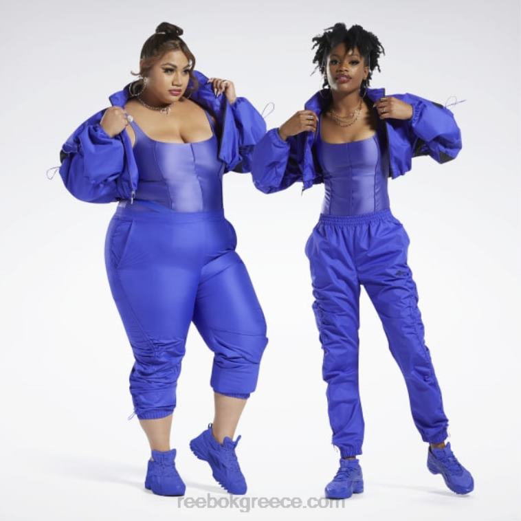 γυναίκες ultima μωβ υφαντό crop σακάκι cardi b (συν μέγεθος) Reebok ND8H708