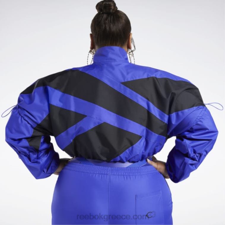 γυναίκες ultima μωβ υφαντό crop σακάκι cardi b (συν μέγεθος) Reebok ND8H708