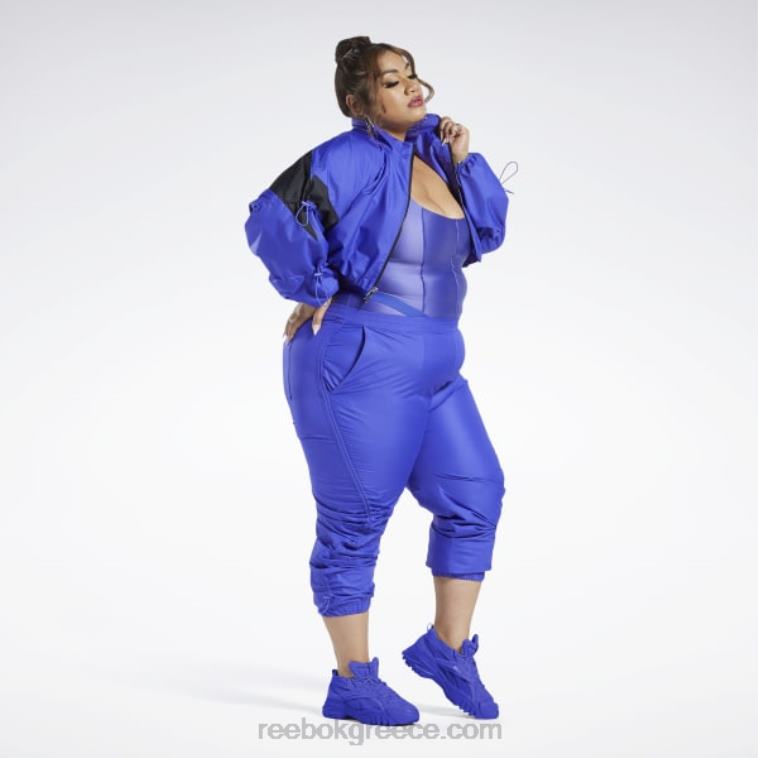 γυναίκες ultima μωβ υφαντό crop σακάκι cardi b (συν μέγεθος) Reebok ND8H708