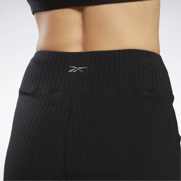 γυναίκες μαύρος rib παντελόνι γιόγκα Reebok ND8H474