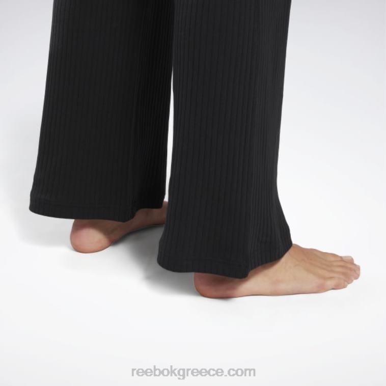 γυναίκες μαύρος rib παντελόνι γιόγκα Reebok ND8H474