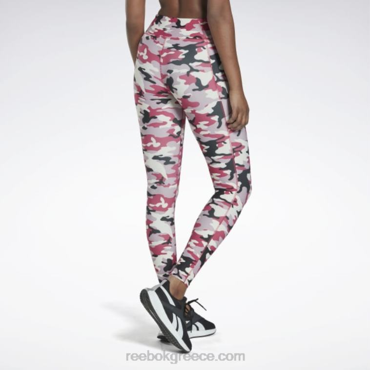 γυναίκες ημι περήφανο ροζ κολάν με έντονο camo print lux Reebok ND8H547