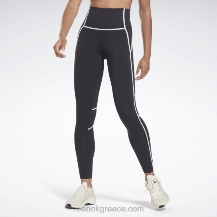 γυναίκες μαύρος lux ψηλόμεσο κολάν colorblock Reebok ND8H230