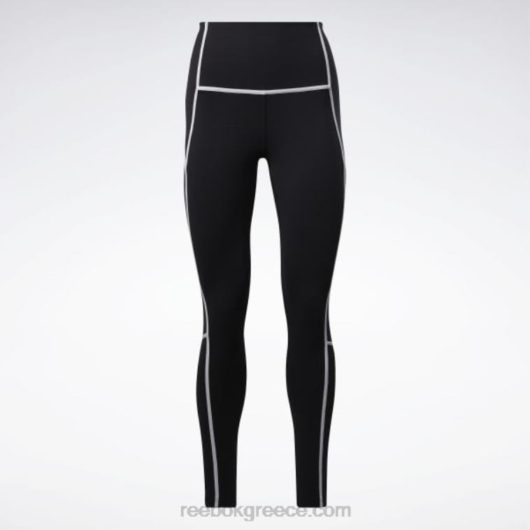 γυναίκες μαύρος lux ψηλόμεσο κολάν colorblock Reebok ND8H230