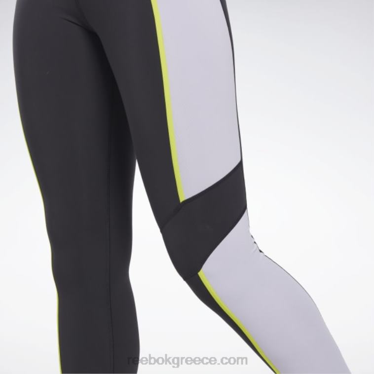 γυναίκες μαύρος lux ψηλόμεσο κολάν colorblock Reebok ND8H353