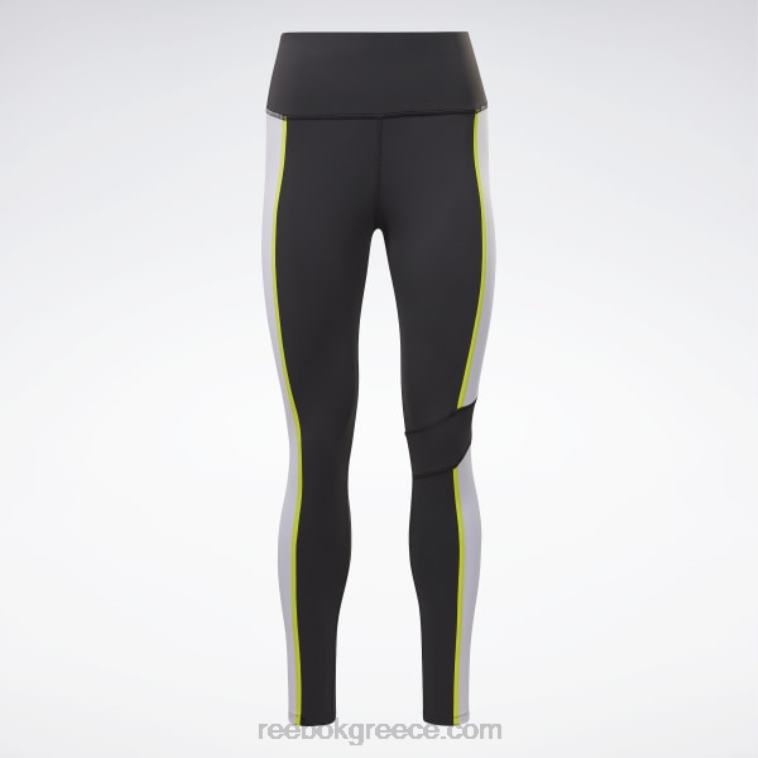 γυναίκες μαύρος lux ψηλόμεσο κολάν colorblock Reebok ND8H353