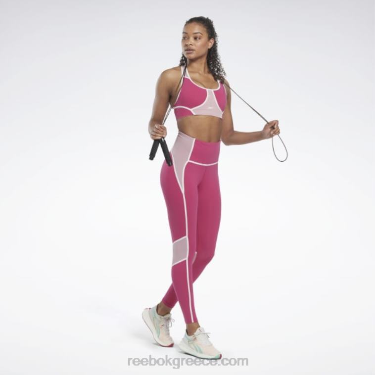γυναίκες ημι περήφανο ροζ lux ψηλόμεσο κολάν colorblock Reebok ND8H385