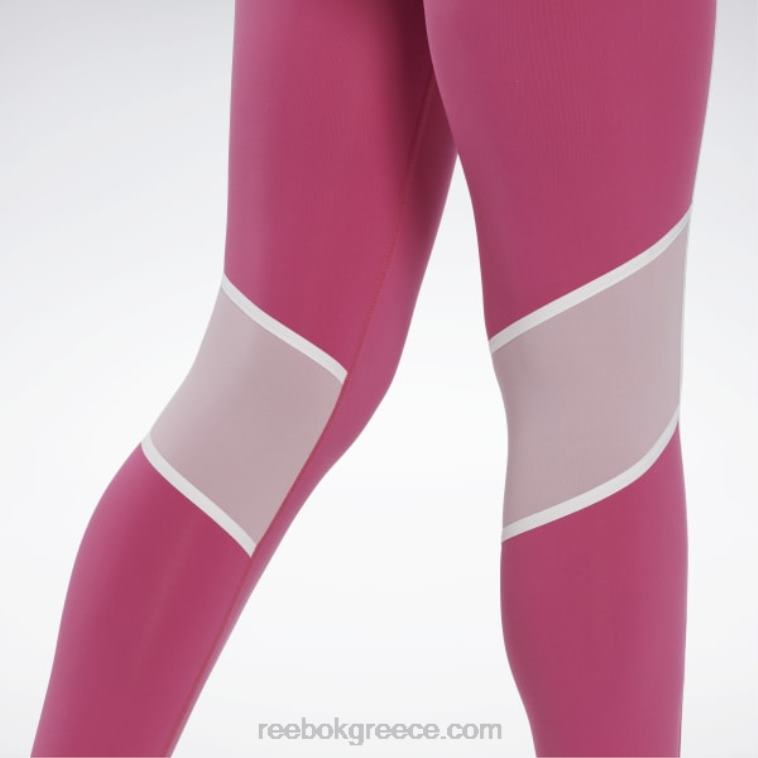 γυναίκες ημι περήφανο ροζ lux ψηλόμεσο κολάν colorblock Reebok ND8H385