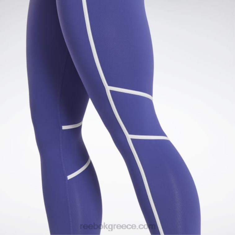 γυναίκες τολμηρό μωβ lux ψηλόμεσο κολάν colorblock Reebok ND8H430