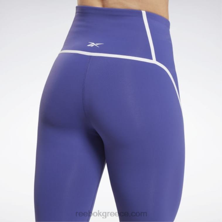 γυναίκες τολμηρό μωβ lux ψηλόμεσο κολάν colorblock Reebok ND8H430