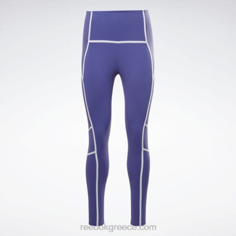 γυναίκες τολμηρό μωβ lux ψηλόμεσο κολάν colorblock Reebok ND8H430