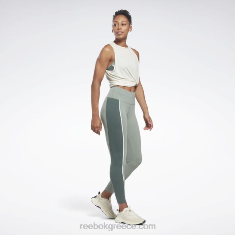 γυναίκες αρμονία πράσινο lux ψηλόμεσο κολάν colorblock Reebok ND8H525