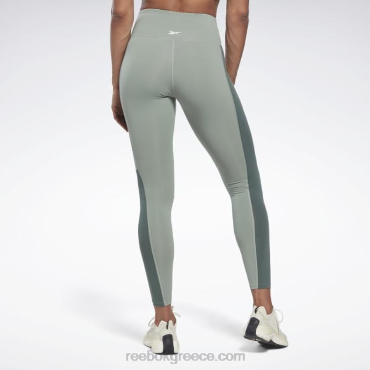 γυναίκες αρμονία πράσινο lux ψηλόμεσο κολάν colorblock Reebok ND8H525