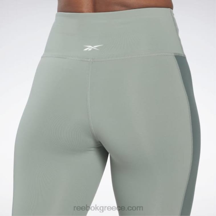 γυναίκες αρμονία πράσινο lux ψηλόμεσο κολάν colorblock Reebok ND8H525