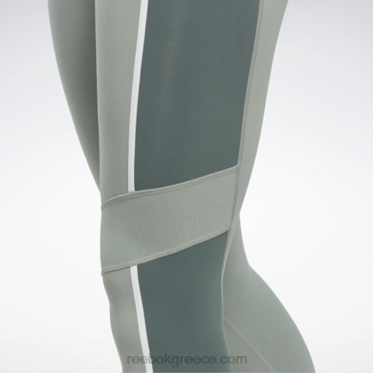 γυναίκες αρμονία πράσινο lux ψηλόμεσο κολάν colorblock Reebok ND8H525