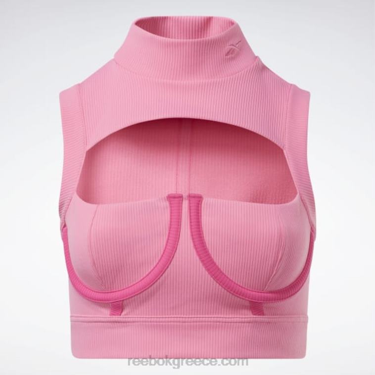 γυναίκες astro pink/pink fusion crop top cardi b (συν μέγεθος) Reebok ND8H479