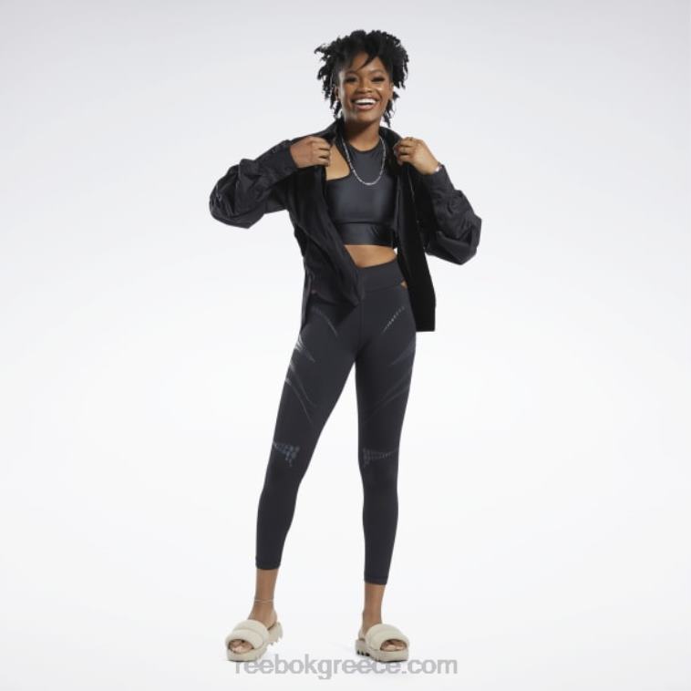 γυναίκες μαύρος cardi b top Reebok ND8H342
