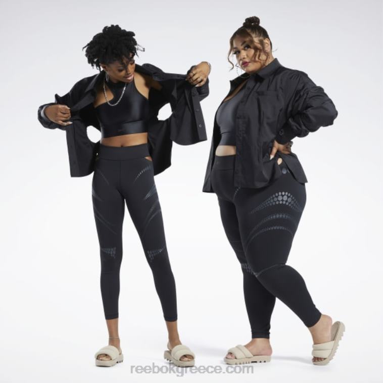 γυναίκες μαύρος cardi b top Reebok ND8H342