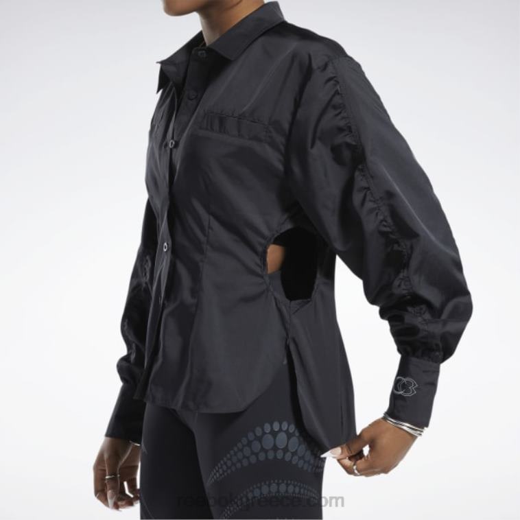 γυναίκες μαύρος cardi b top Reebok ND8H342