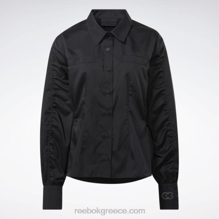γυναίκες μαύρος cardi b top Reebok ND8H342