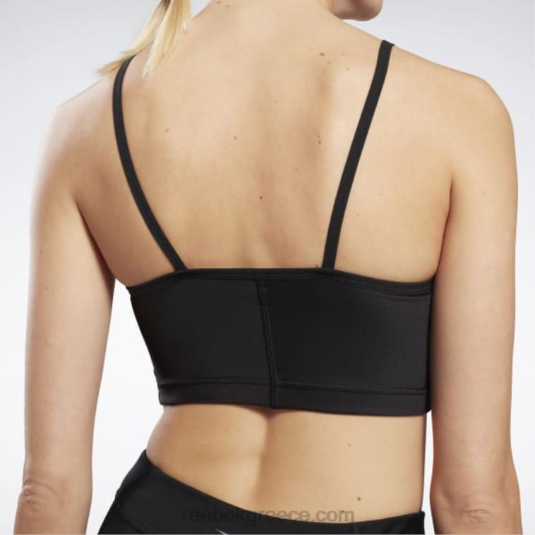 γυναίκες μαύρος rib crop top απόδοσης γιόγκα Reebok ND8H917
